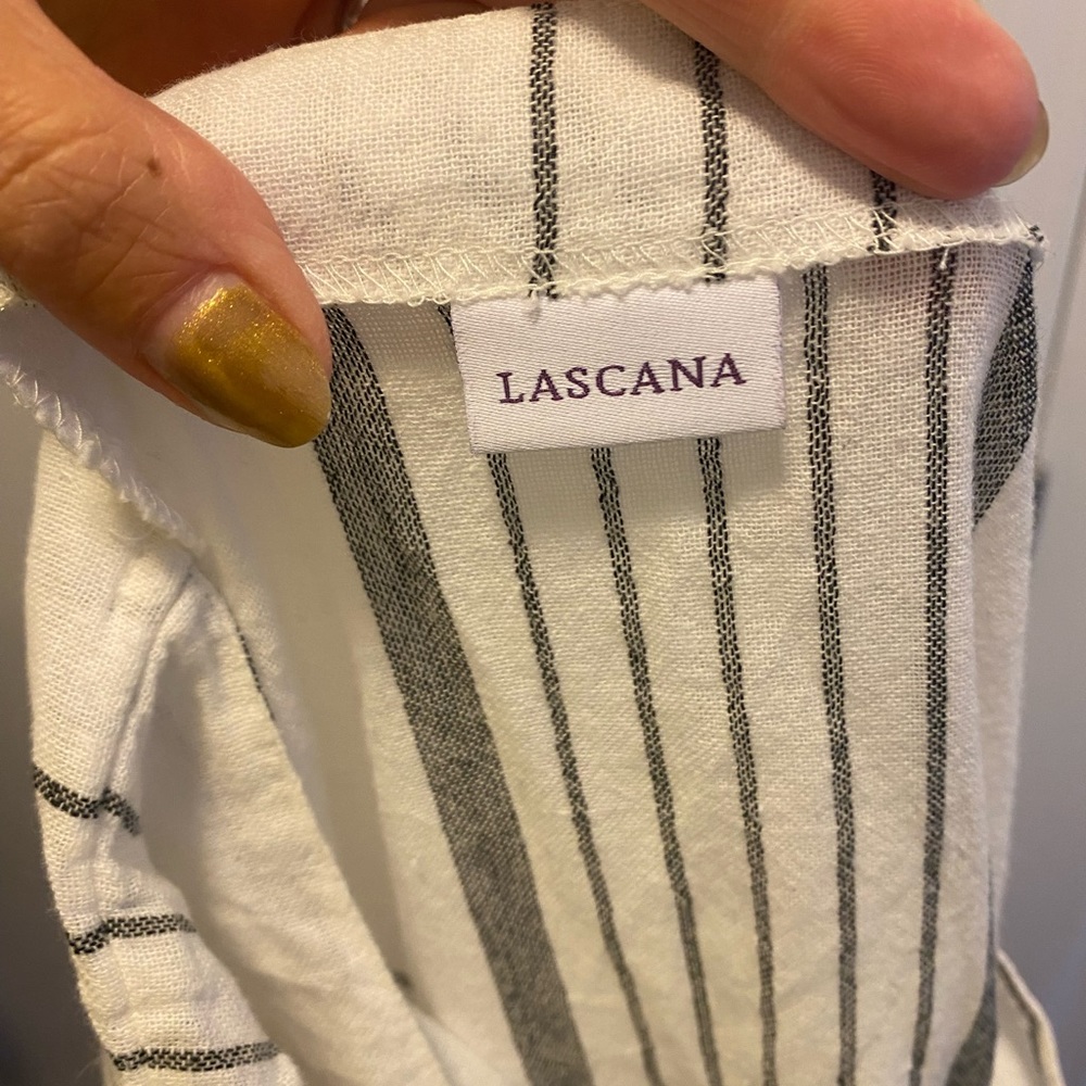 2 FOR $20 Lascana White Tunic Coverup Fringe Metallic Size 8 10 M - Picture 5 of 6